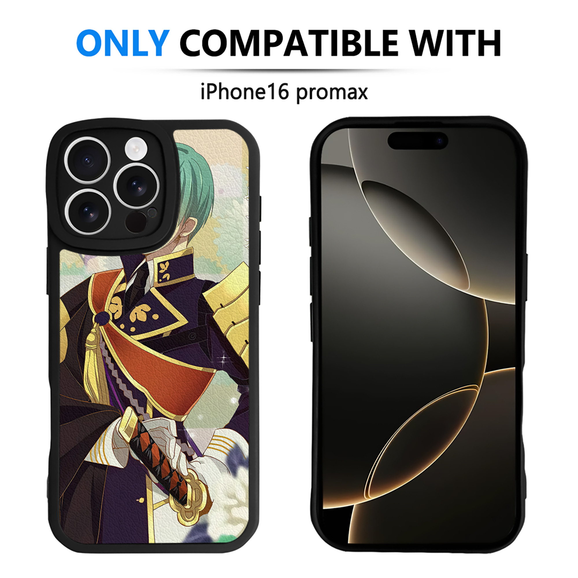 （画像用） 刀剣乱舞 Touken Ranbu 【iPhone 16シリーズ対応】シリコンスマホケース（レザー調） 材質：シリコン